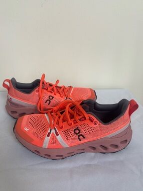On CloudSurfer Trail Flame Dustrose Sneakers Size 9 womens Eu 40.5 Brand New